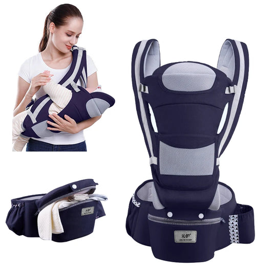 Ergonomic Baby Carrier with Hipseat – Comfortable & Supportive for Daily Travel - Nestling Babies 