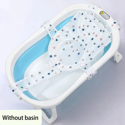 Adjustable Baby Bath Support Net – Anti-Slip Cradle Cushion for Newborns - Nestling Babies 