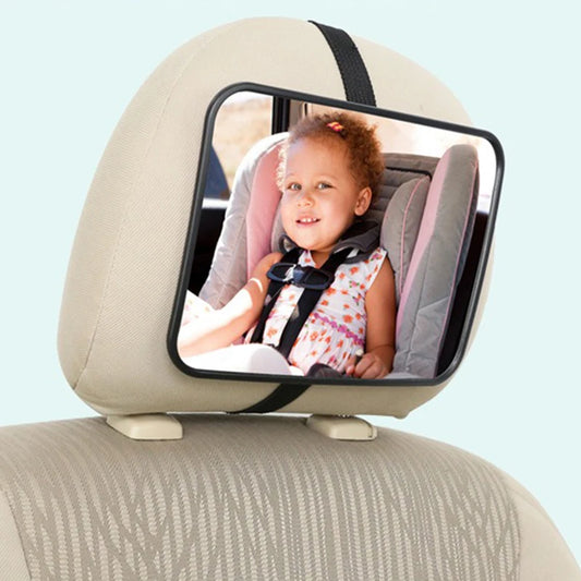 Adjustable Rear Seat Baby Car Mirror – Wide View Safety Monitor for Infants - Nestling Babies 