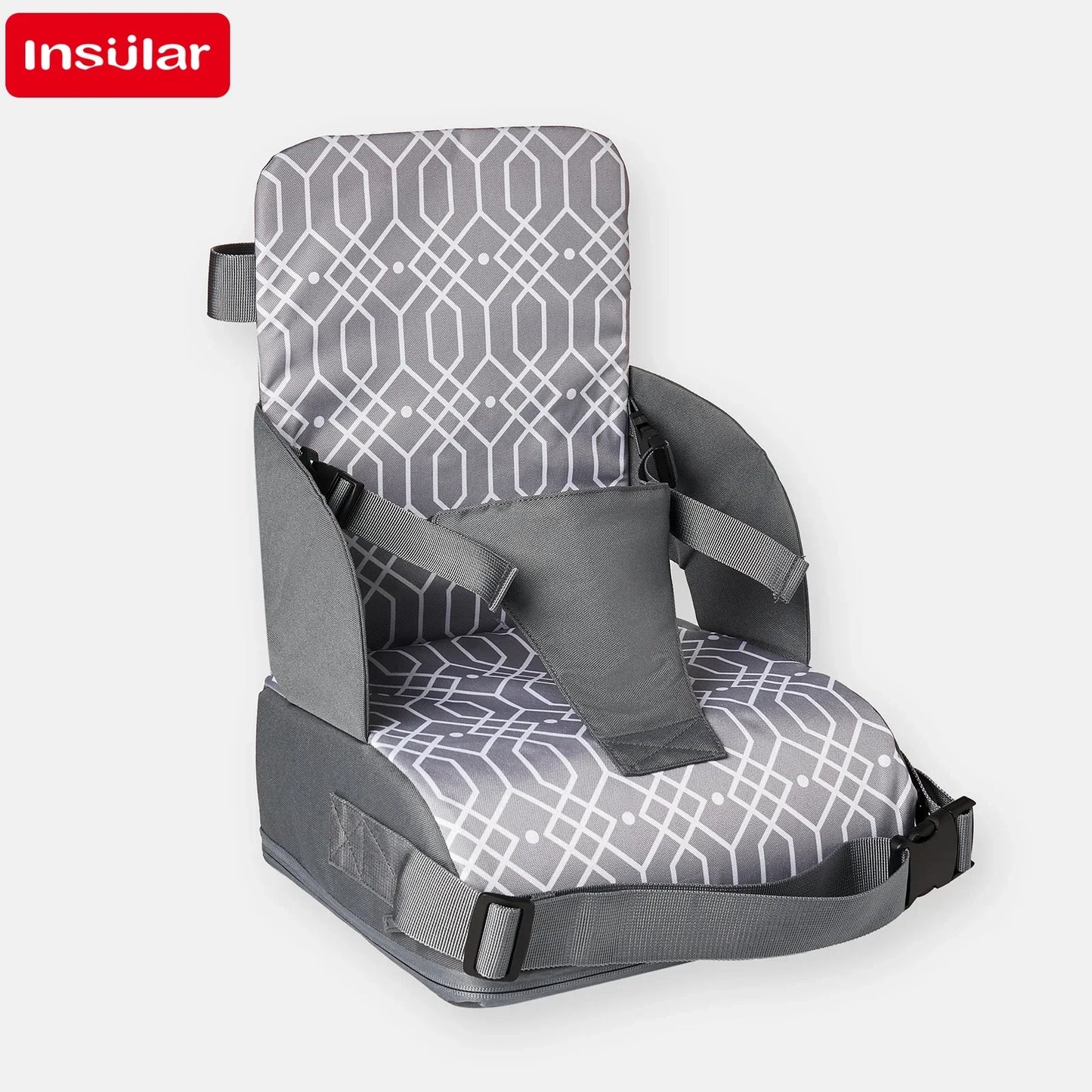 INSULAR Portable Foldable Booster Seat – Anti-Slip High Cushion for Baby & Toddler Dining Chairs - Nestling Babies 