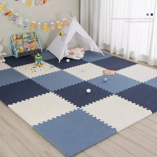 8/16PCS Baby Puzzle Foam Play Mat – Soft Interlocking Floor Tiles for Kids - Nestling Babies 
