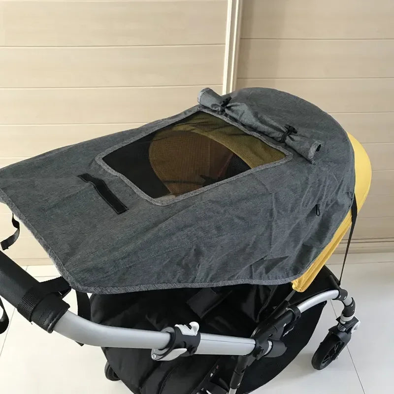 Universal Stroller Sunshade Cover – UV50+ Protection Canopy for Prams & Infant Car Seats - Nestling Babies 