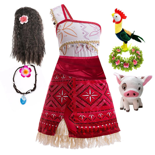 Moana 2 Princess Costume Dress – Girls’ Halloween & Party Fancy Outfit - Nestling Babies 