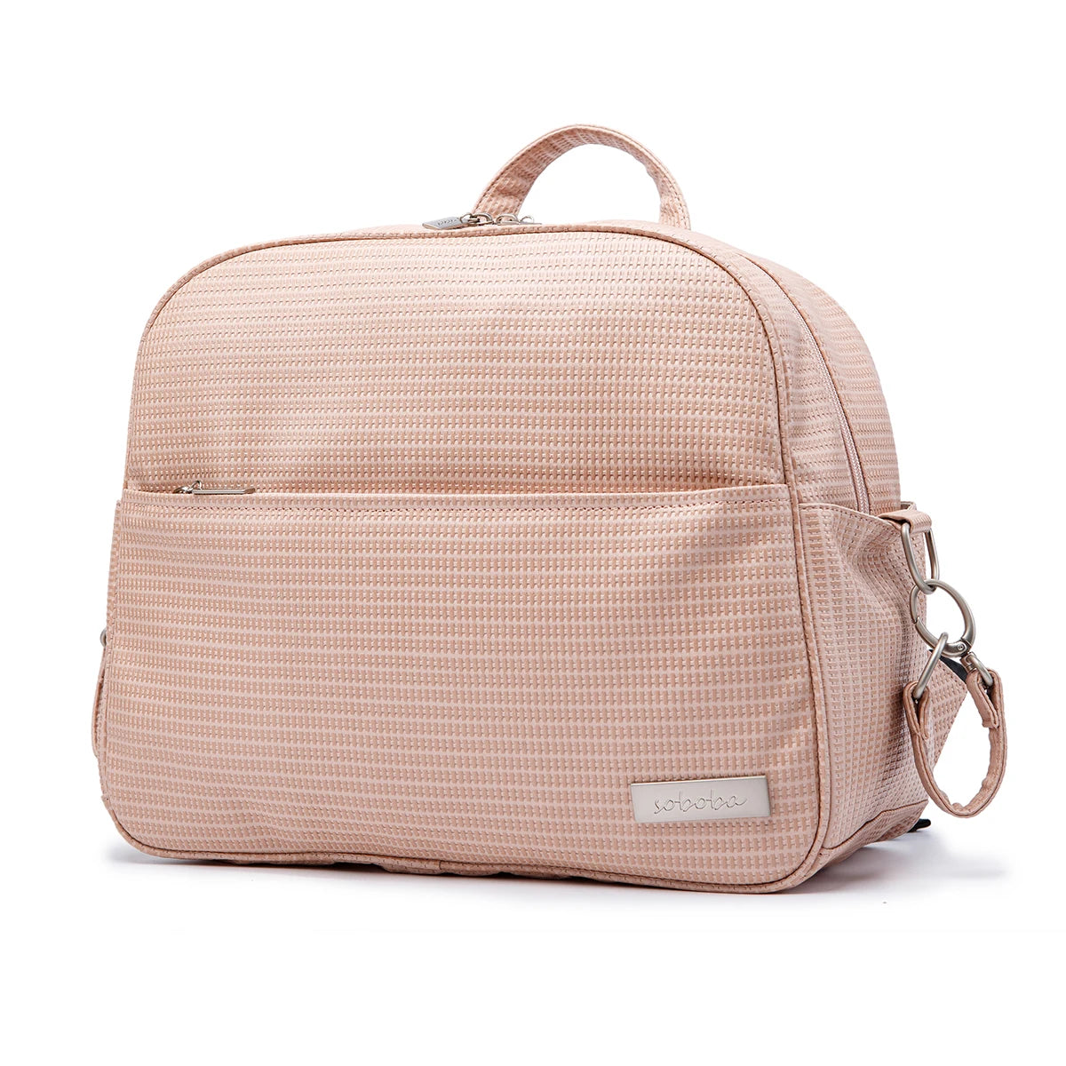 Soboba Stylish Diaper Backpack – Waterproof & Eco-Friendly PU Leather Bag for Modern Moms - Nestling Babies 