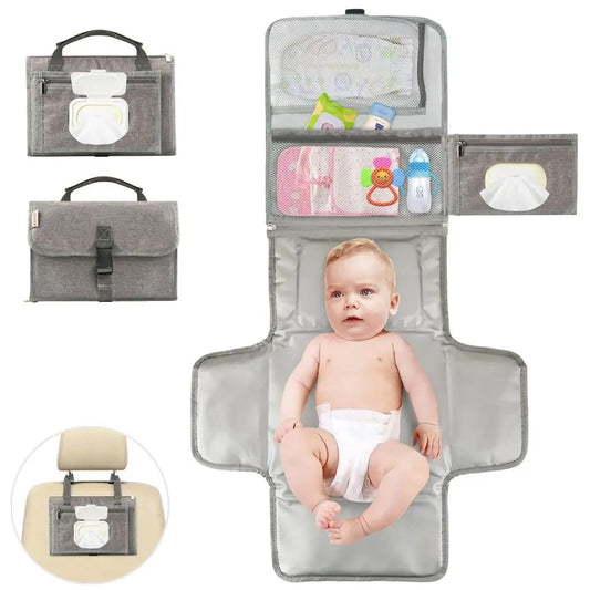 Portable Waterproof Diaper Changing Pad – Travel Essential for Modern Parents - Nestling Babies 