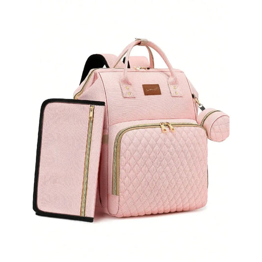Waterproof Diaper Backpack for Moms – 35L Baby Bag with Changing Pad, Pacifier Case & Stroller Straps - Nestling Babies 