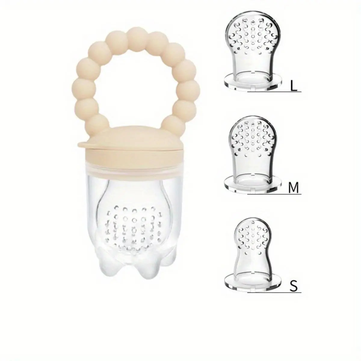 3-Pack Silicone Baby Fruit Feeders – Safe Self-Feeding Pacifiers with Easy-Grip Handles - Nestling Babies 