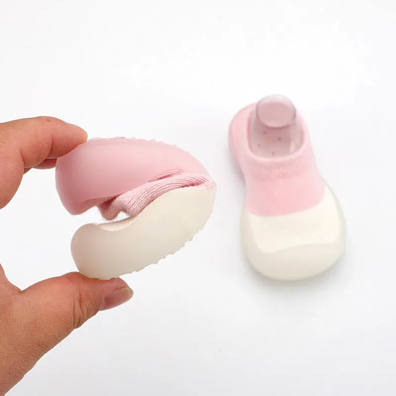 Soft Knit Baby First Walkers – Non-Slip Slip-On Shoes for Toddlers (0–4Y) - Nestling Babies 