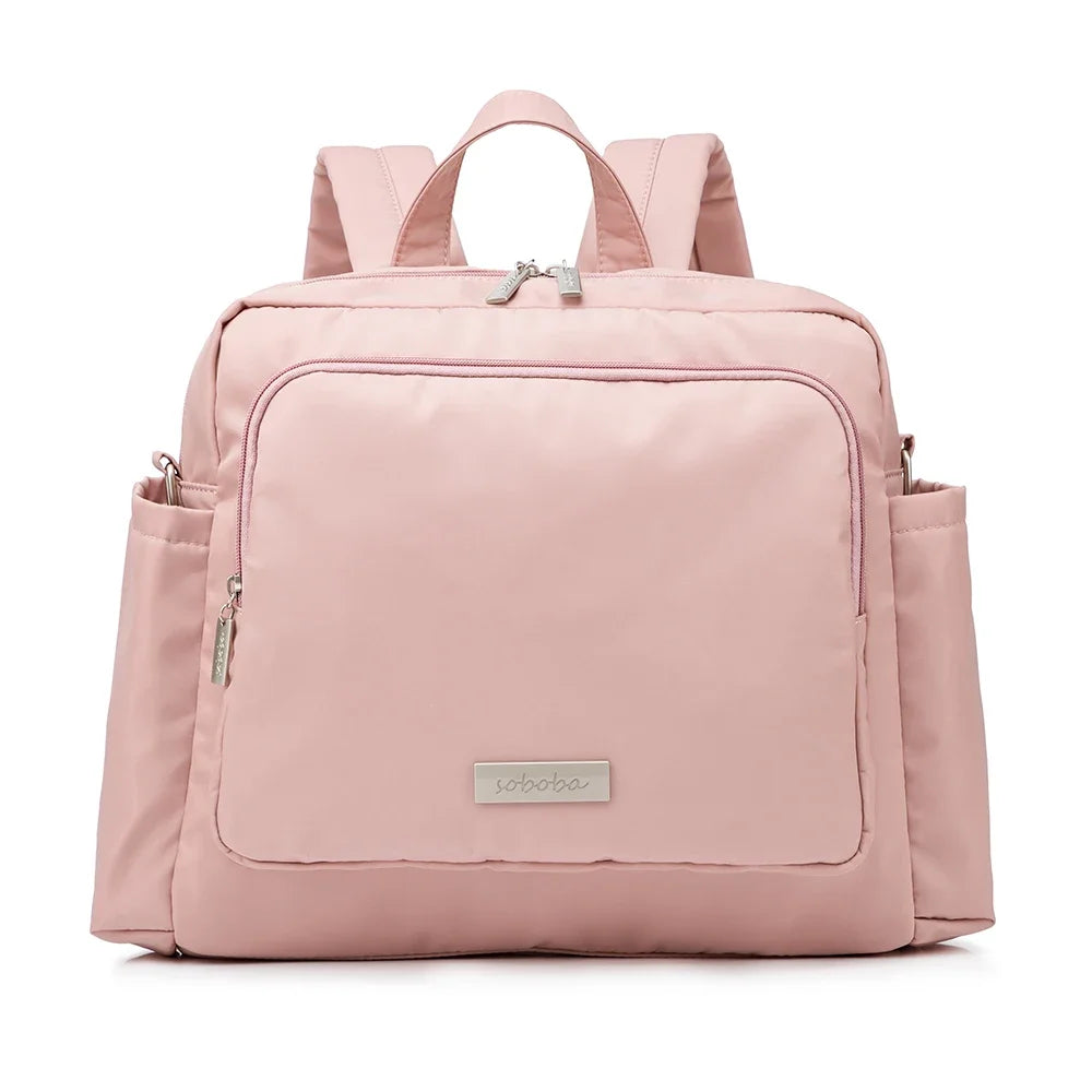 Soboba Waterproof Diaper Backpack – Large Capacity Travel Bag for Moms with Solid Design - Nestling Babies 