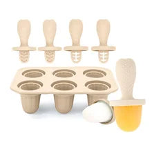 Silicone Baby Popsicle Mold – 6-Cavity Tray for Frozen Teething Treats - Nestling Babies 