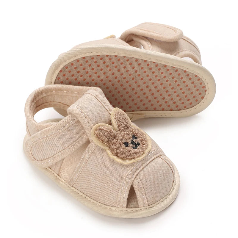 Baby Bear Soft Sole Sandals – Comfortable Summer First Walkers for Infants (0–18 Months) - Nestling Babies 