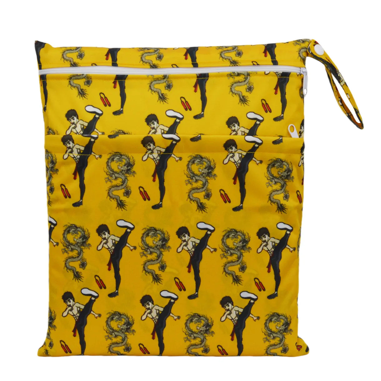 [Sigzagor] Reusable Wet Dry Bag – Waterproof Diaper Organizer with Dual Zippers & Animal Prints - Nestling Babies 