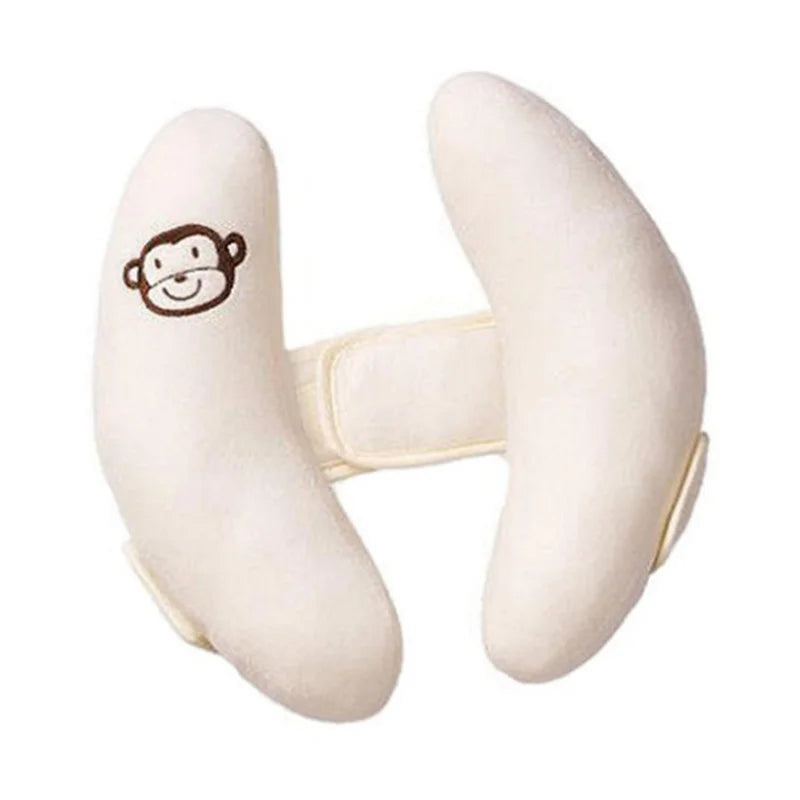 Baby Stroller & Car Seat Neck Pillow – Soft Banana-Shaped Head Support for Infants | Cartoon Flower Design - Nestling Babies 
