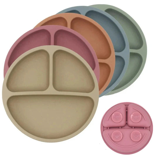 Silicone Suction Plate for Toddlers – Non-Slip Cartoon Design for Mess-Free Meals - Nestling Babies 