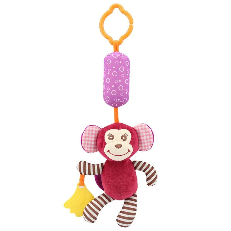 Spiral Baby Crib & Stroller Hanging Rattles Toy – Soft Cotton Mobile for Newborns & Infants - Nestling Babies 