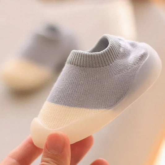 Soft Knit Baby First Walkers – Non-Slip Slip-On Shoes for Toddlers (0–4Y) - Nestling Babies 
