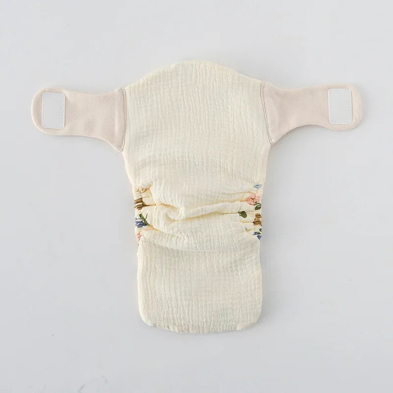 Summer Reusable Cotton Baby Diaper – Cartoon Infant Training Pants with Taped Design - Nestling Babies 