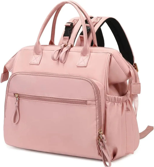 Large Capacity Cotton Diaper Backpack – Stylish & Functional Maternity Bag for Moms on the Go - Nestling Babies 