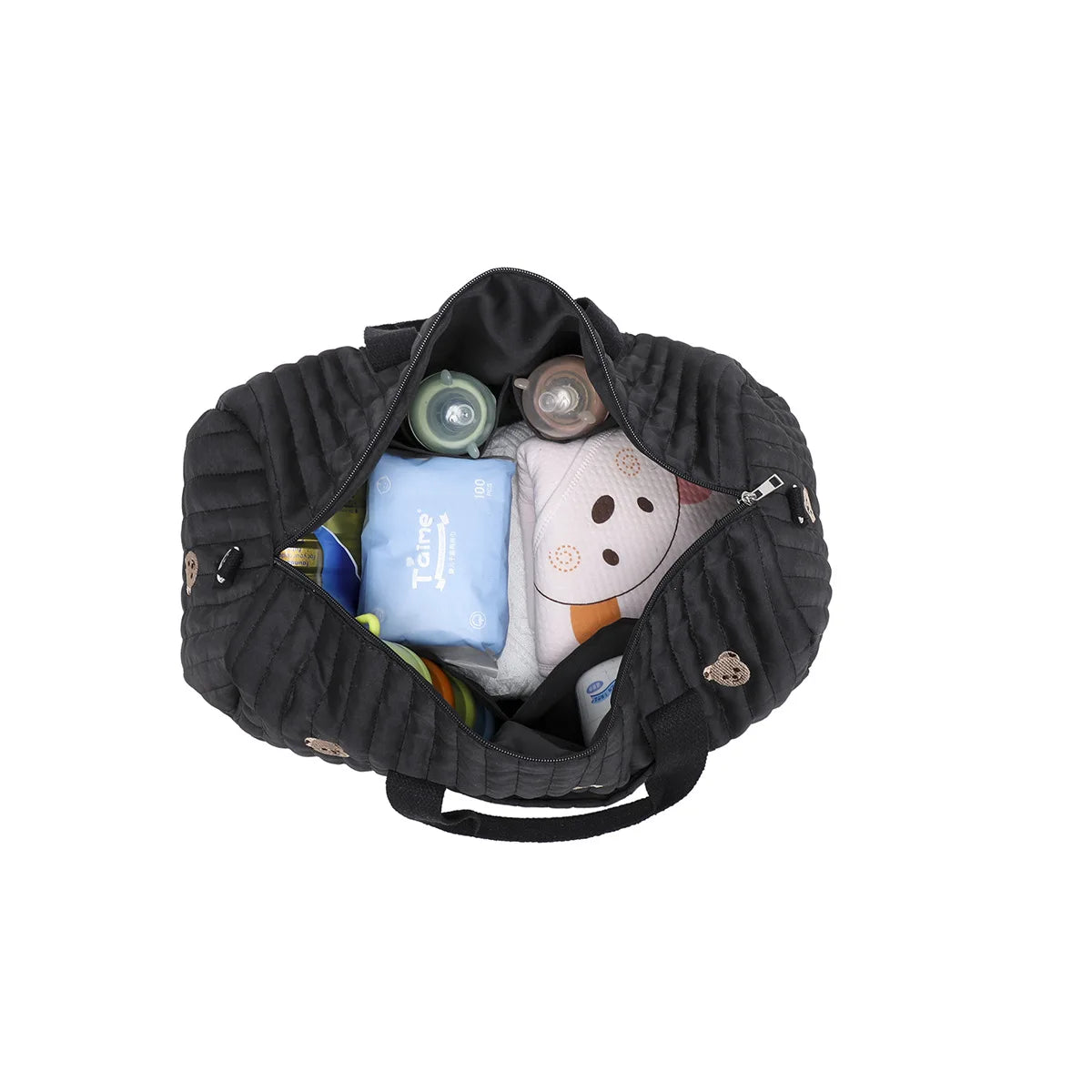 Large Mommy Diaper Bag – Multi-Functional Tote for Baby Essentials & Travel - Nestling Babies 