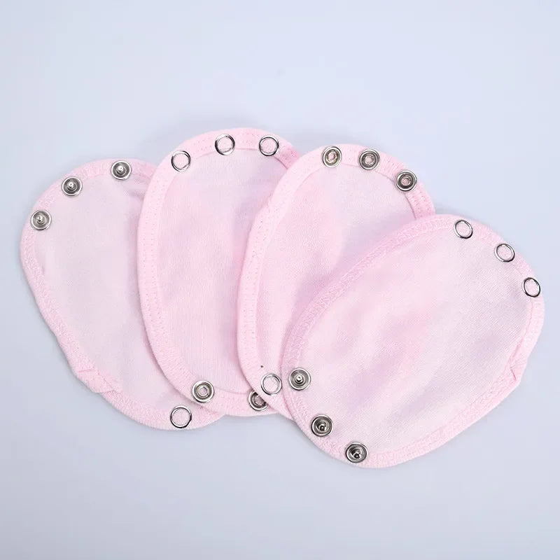 4Pcs Baby Romper Extender Set – Soft Cotton Bodysuit Lengtheners for Newborns and Toddlers - Nestling Babies 