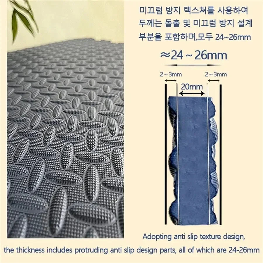 Thick Solid Color Baby Play Mat – 2.5CM Soft Puzzle Foam Tiles for Crawling & Play Areas - Nestling Babies 