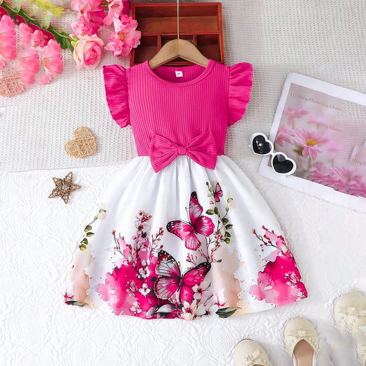 Flower Girl Princess Dress – Ruffle Sleeveless Party Dress for Weddings & Birthdays - Nestling Babies 