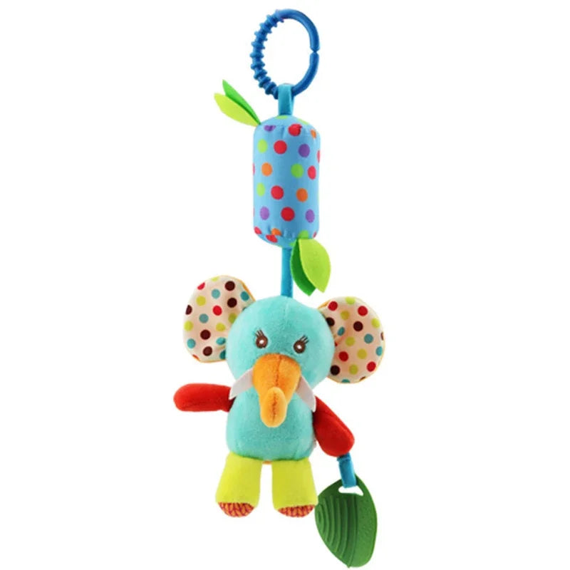 Spiral Baby Crib & Stroller Hanging Rattles Toy – Soft Cotton Mobile for Newborns & Infants - Nestling Babies 