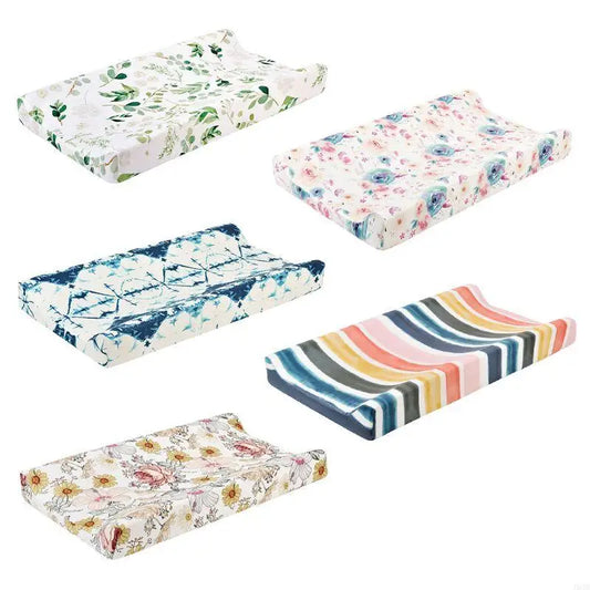 Floral Fitted Crib Sheet – Soft & Stretchy Diaper Changing Pad Cover for Nursery - Nestling Babies 