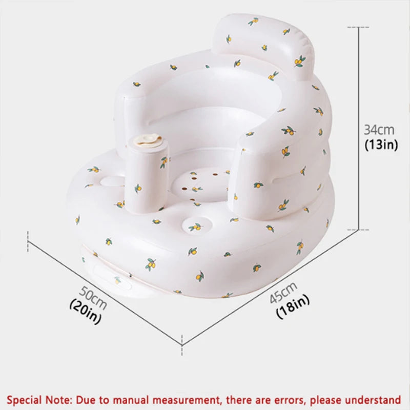 Infant Shining Inflatable Baby Sofa Chair – Portable Bath & Sitting Practice Seat for Babies - Nestling Babies 