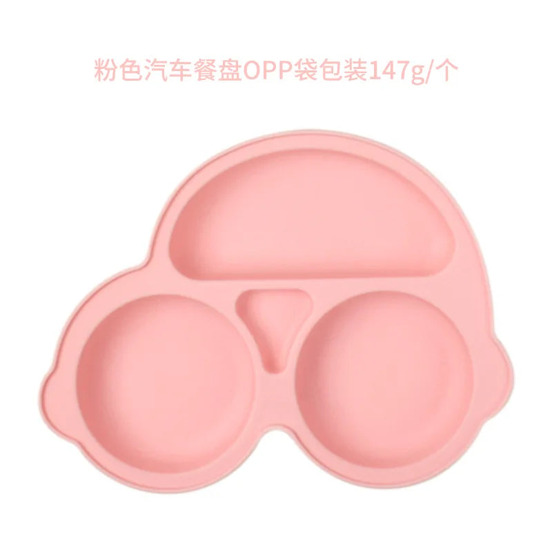 Silicone Suction Plate for Toddlers – Non-Slip Cartoon Design for Mess-Free Meals - Nestling Babies 