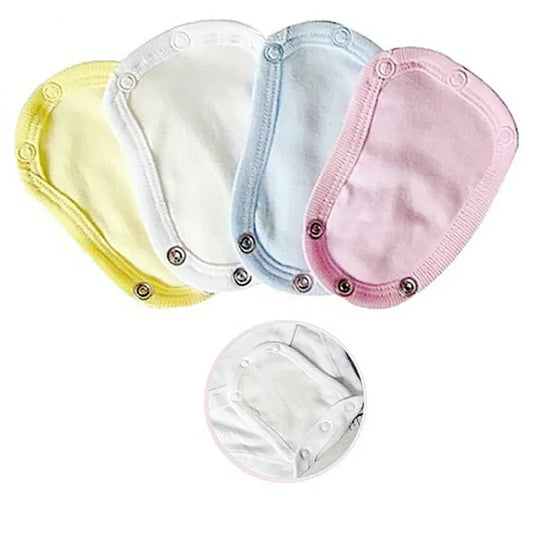 4Pcs Baby Romper Extender Set – Soft Cotton Bodysuit Lengtheners for Newborns and Toddlers - Nestling Babies 