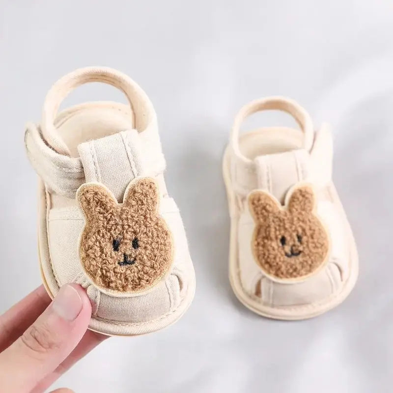 Baby Bear Soft Sole Sandals – Comfortable Summer First Walkers for Infants (0–18 Months) - Nestling Babies 