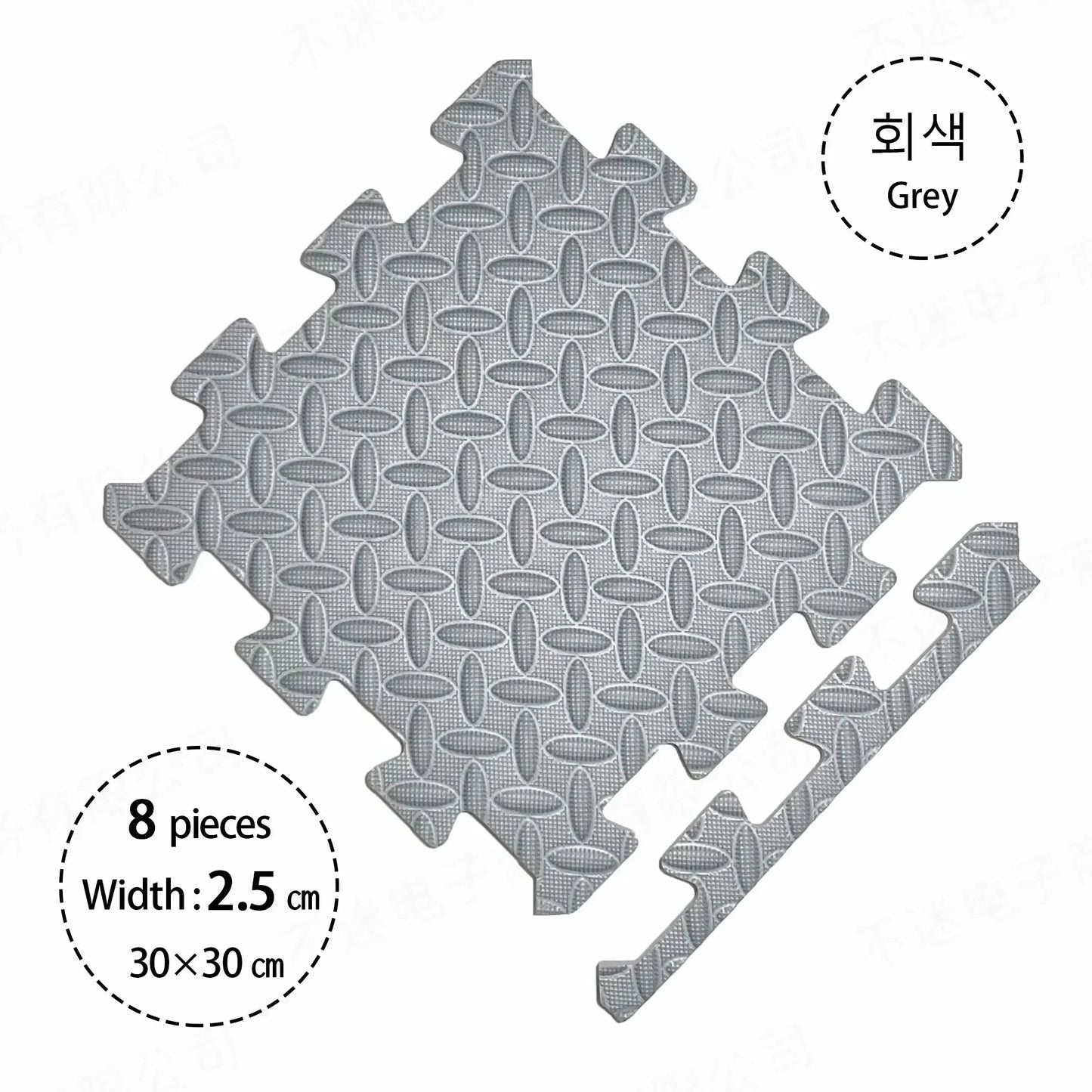 Thick Solid Color Baby Play Mat – 2.5CM Soft Puzzle Foam Tiles for Crawling & Play Areas - Nestling Babies 