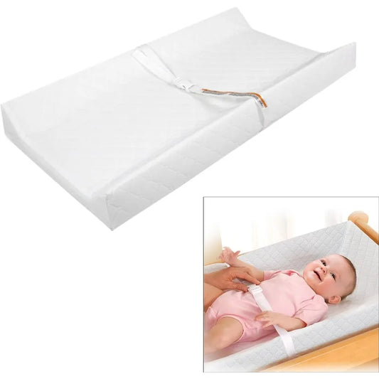Contoured Baby Changing Pad – Waterproof Non-Slip Diaper Station for Combo Crib with Dresser - Nestling Babies 