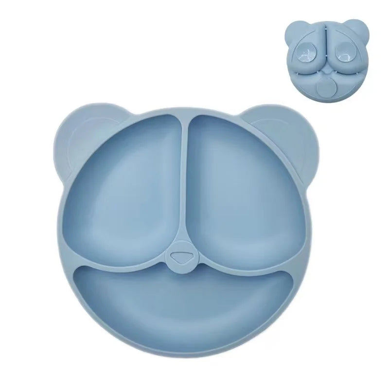 Silicone Suction Plate for Toddlers – Non-Slip Cartoon Design for Mess-Free Meals - Nestling Babies 