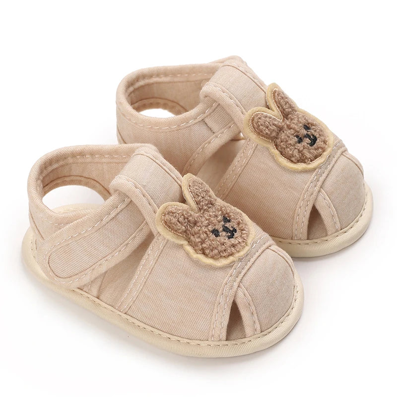 Baby Bear Soft Sole Sandals – Comfortable Summer First Walkers for Infants (0–18 Months) - Nestling Babies 
