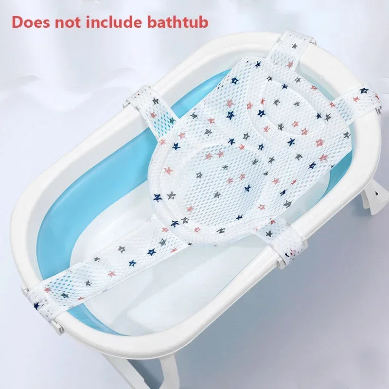 Adjustable Baby Bath Support Net – Anti-Slip Cradle Cushion for Newborns - Nestling Babies 
