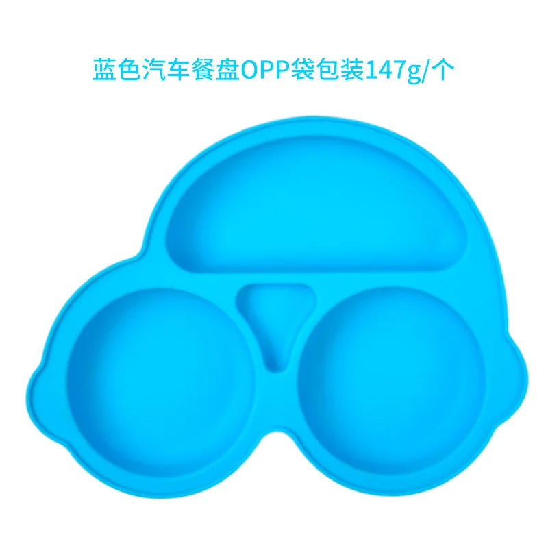 Silicone Suction Plate for Toddlers – Non-Slip Cartoon Design for Mess-Free Meals - Nestling Babies 