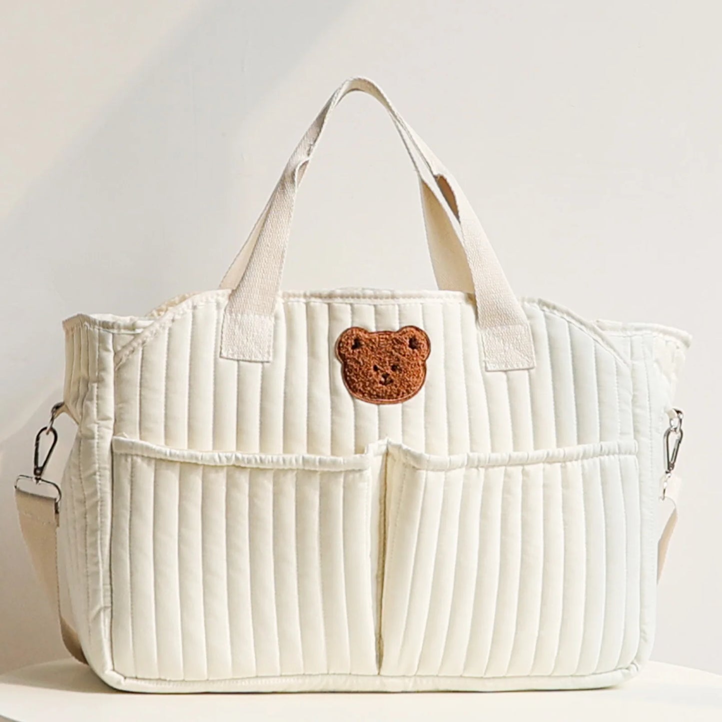 Large Capacity Mummy Diaper Bag – Multi-Functional Crossbody Baby Tote for Travel & Outings - Nestling Babies 