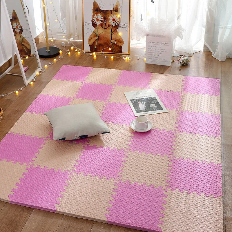 8/16PCS Baby Puzzle Foam Play Mat – Soft Interlocking Floor Tiles for Kids - Nestling Babies 