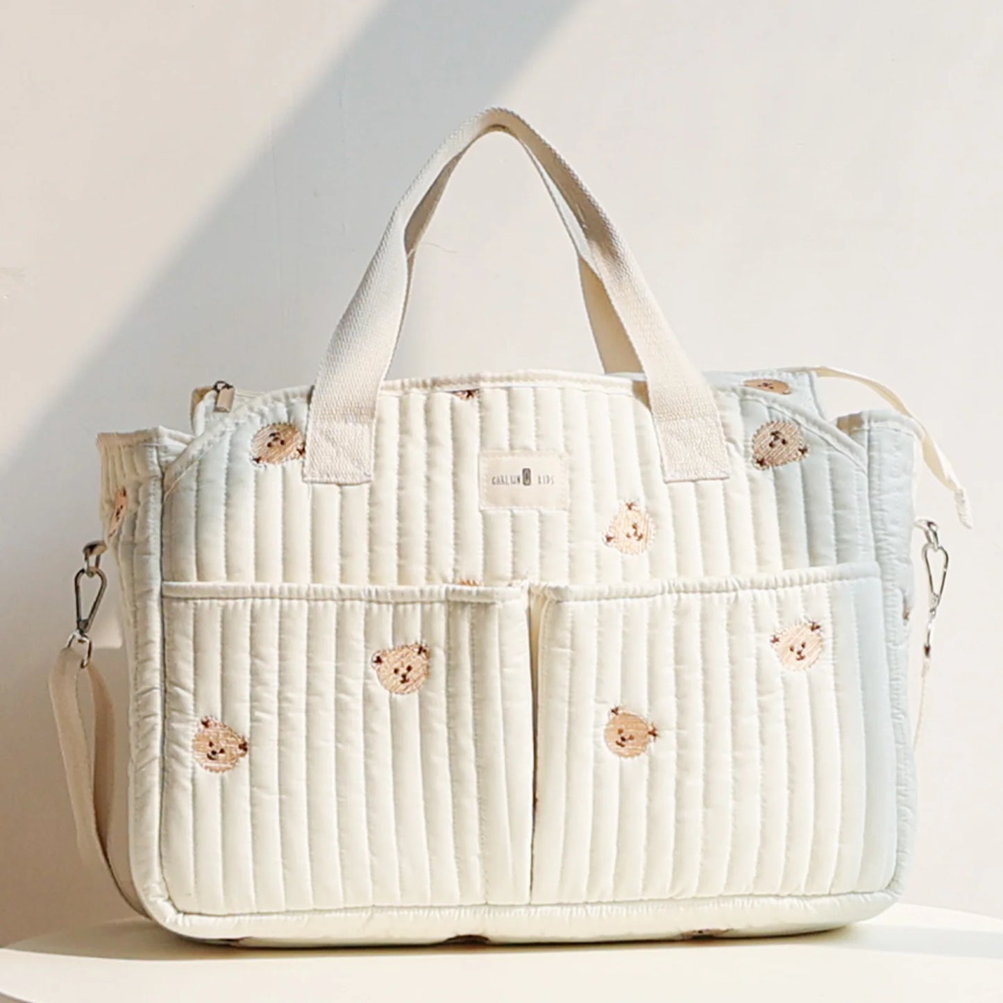 Large Capacity Mummy Diaper Bag – Multi-Functional Crossbody Baby Tote for Travel & Outings - Nestling Babies 