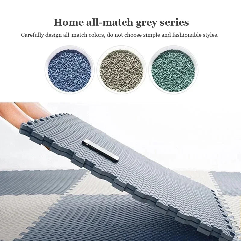 8/16PCS Baby Puzzle Foam Play Mat – Soft Interlocking Floor Tiles for Kids - Nestling Babies 