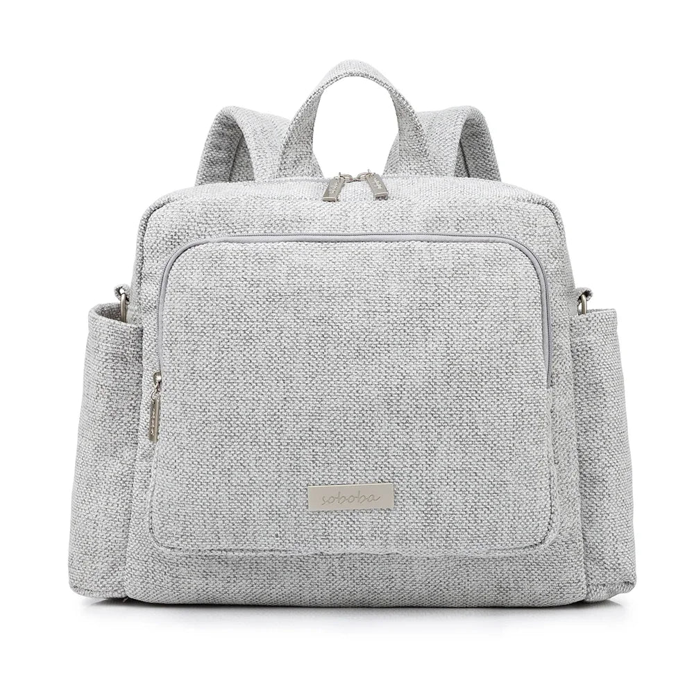 Soboba Waterproof Diaper Backpack – Large Capacity Travel Bag for Moms with Solid Design - Nestling Babies 