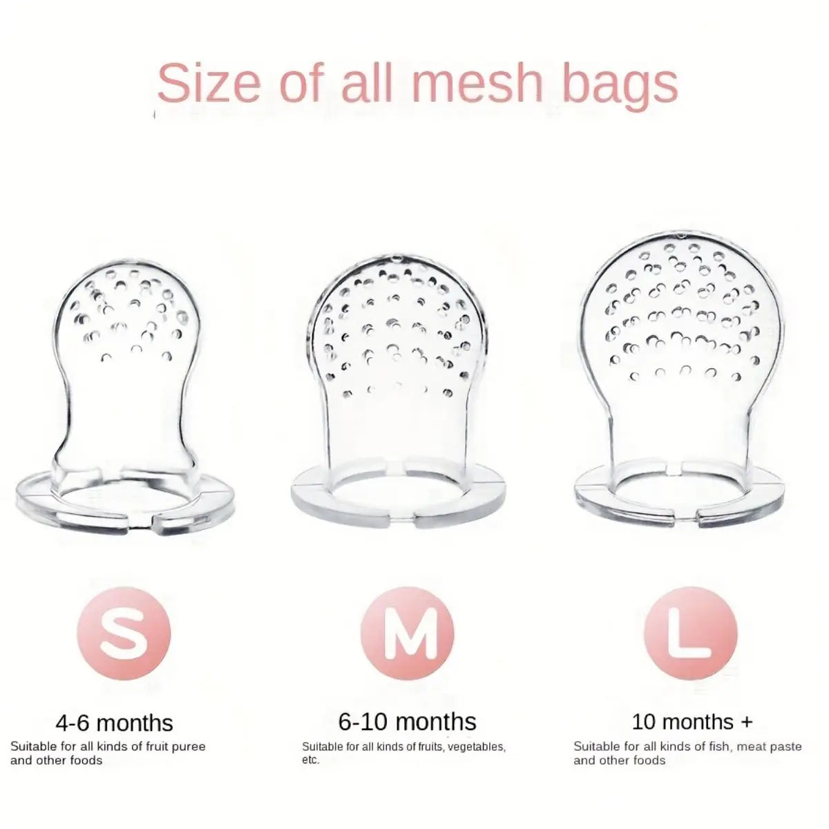 3-Pack Silicone Baby Fruit Feeders – Safe Self-Feeding Pacifiers with Easy-Grip Handles - Nestling Babies 