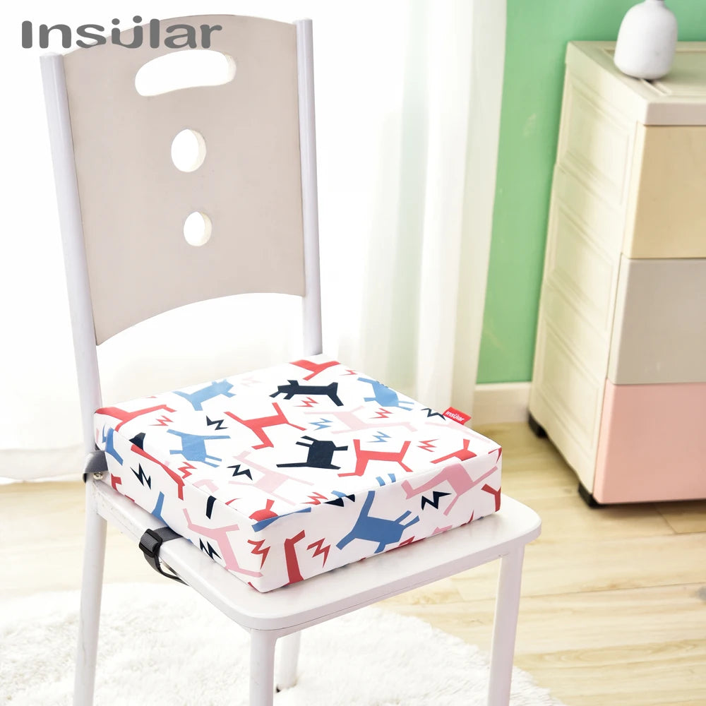 Adjustable Baby Booster Seat Cushion – Soft Dining Chair Pad with Safety Straps for Toddlers - Nestling Babies 