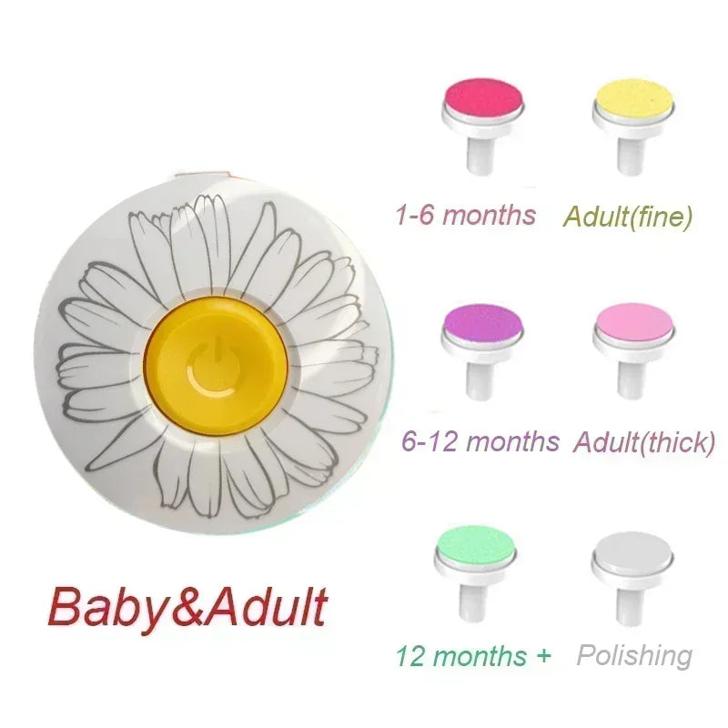 Electric Baby Nail Trimmer – Gentle Nail File & Care Kit for Newborns and Toddlers - Nestling Babies 