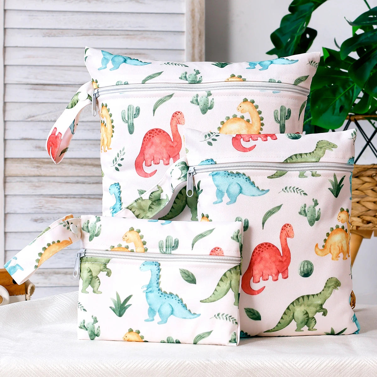 Kangobaby 3PCS Reusable Baby Blanket Storage Bag Set – Multifunctional Travel Organizer with Zipper Closure - Nestling Babies 