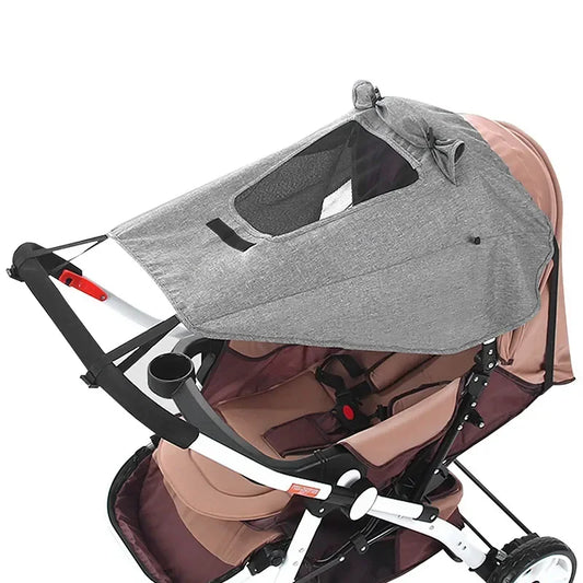 Universal Stroller Sunshade Cover – UV50+ Protection Canopy for Prams & Infant Car Seats - Nestling Babies 