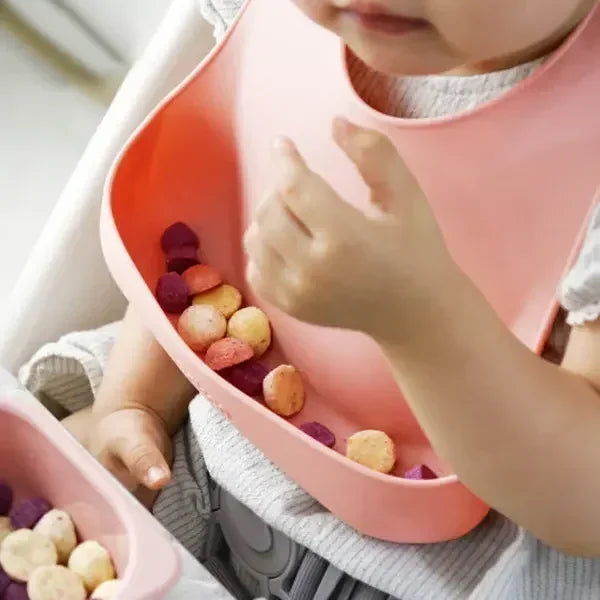 Baby Silicone Feeding Set – Suction Plate, Bowl, Straw Cup, Wooden Spoon & Fork | BPA-Free Tableware - Nestling Babies 