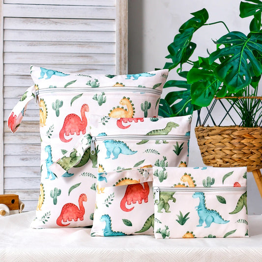 Kangobaby 3PCS Reusable Baby Blanket Storage Bag Set – Multifunctional Travel Organizer with Zipper Closure - Nestling Babies 